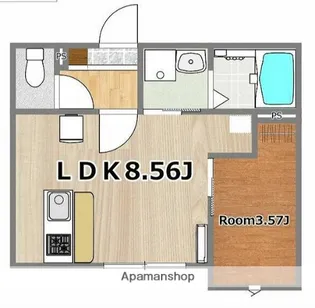 HARBOR TOWN【1階】の間取り