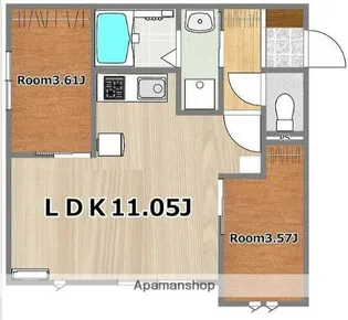 HARBOR TOWN【3階】の間取り