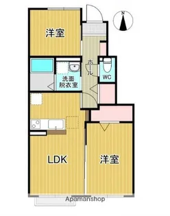 モンターニュ K【1階】の間取り