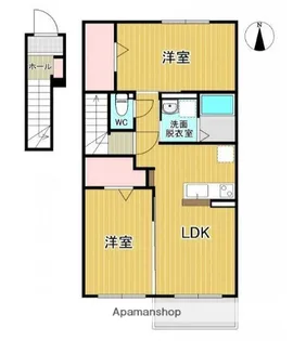 モンターニュ K【2階】の間取り