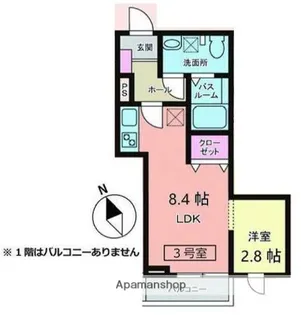 メリディアン多賀城新田【1階】の間取り