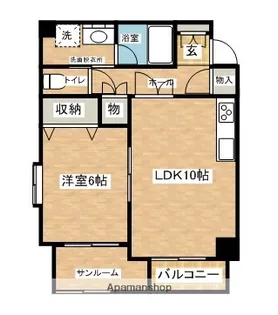 ビュープラザ平城【B-2号室】の間取り