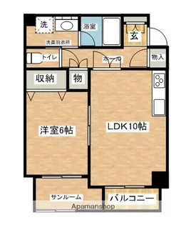 ビュープラザ平城【D-2号室】の間取り