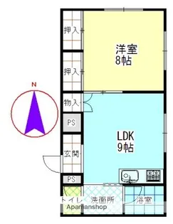 クリーンコートONO【106号室】の間取り