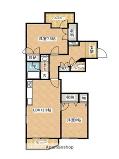 ヒルサイド大石【305号室】の間取り