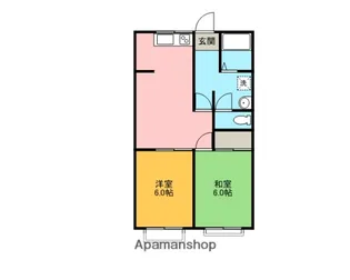 シティハイツ二の丸【205号室】の間取り