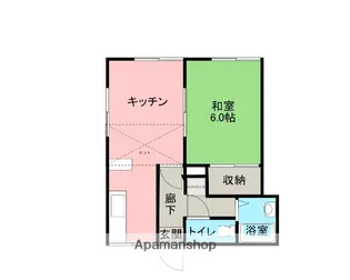 パルハウス【2階】の間取り