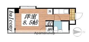 メゾン・ド・セドール【901号室】の間取り