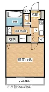 パークヒルズ駅前【103号室】の間取り