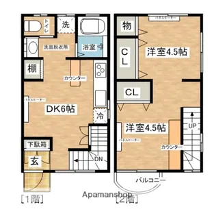 サンヴィレッジ婦気前【1階】の間取り