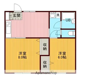 グリーンハウス【3号室】の間取り