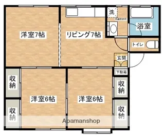シティモア【1-C号室】の間取り