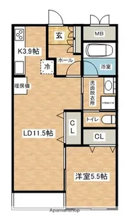 グラナート【3階】の間取り
