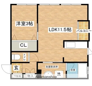 ソレイユヒロ【1階】の間取り