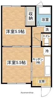 小林ハイツ【1号室】の間取り