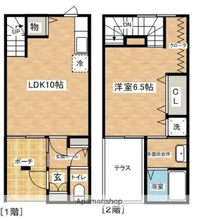 R−ISM FROORⅠ【107号室】の間取り