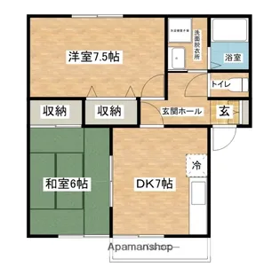 ラ デファンス八幡【201号室】の間取り