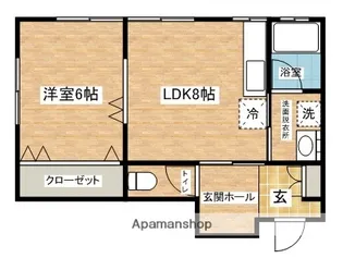 ビストロハイツ【105号室】の間取り
