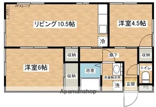 SUNドミール【101号室】の間取り