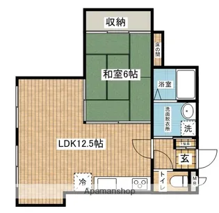 ヒルサイド大石【1階】の間取り