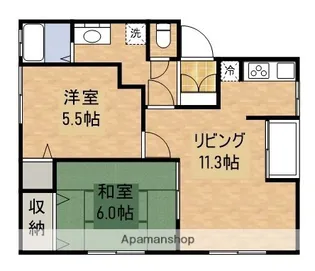 ハイライフさくら【H21号室】の間取り