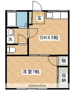 レジデンスユウ【105号室】の間取り