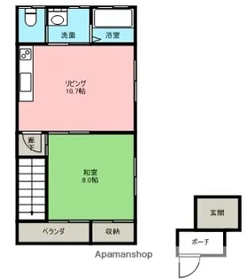 鈴木ハイツⅡ【2階】の間取り