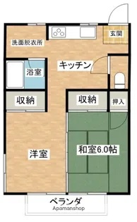 Aハイム【105号室】の間取り