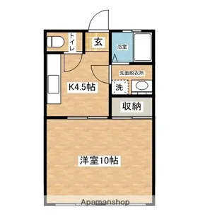 アトランタ【203号室】の間取り
