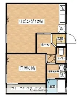 コーポマルロク【B-2号室】の間取り