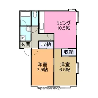 YMハイツフェアステージ御門【202号室】の間取り