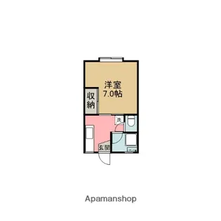 武道島ねむの木ハイツ【2階】の間取り