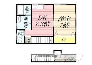 サンヴェール中野【203号室】の間取り
