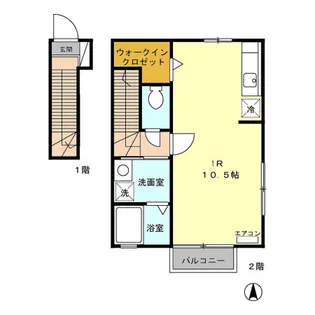 ル・ピア【2階】の間取り
