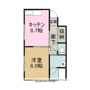 エントピア【201号室】の間取り