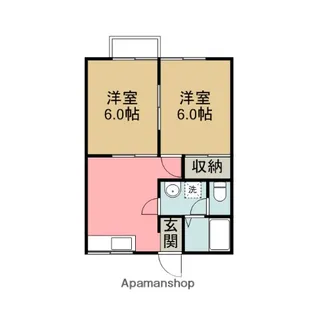 2DKの間取り画像