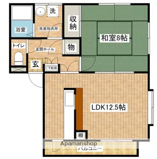 セゾンK【1階】の間取り