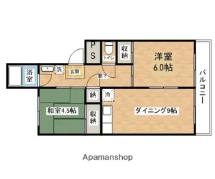 アローマンション【107号室】の間取り