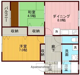 さくらハイツ【2階】の間取り