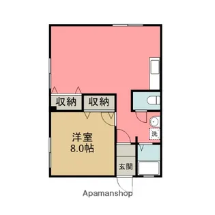 コーポレインボー【203号室】の間取り