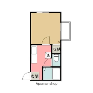 1Kの間取り画像