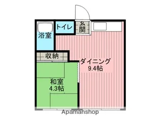 ハイツミウラ【1-1号室】の間取り
