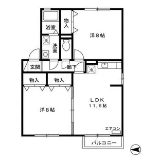 セジュールKM【1階】の間取り