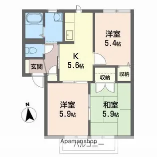 アークガーデン広面【2階】の間取り