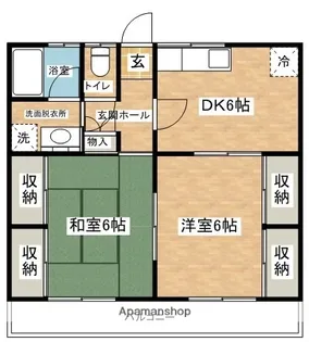 シティライフ【2-C号室】の間取り