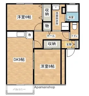 セジュール南町【101号室】の間取り
