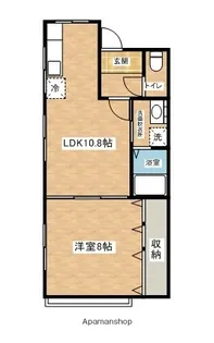 CORPOⅠSUNYOU【105号室】の間取り