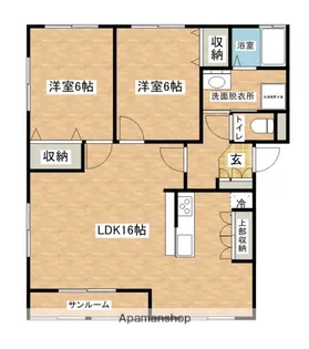 レフィナード【101号室】の間取り