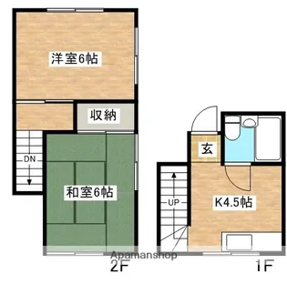 ANIMA【103号室】の間取り