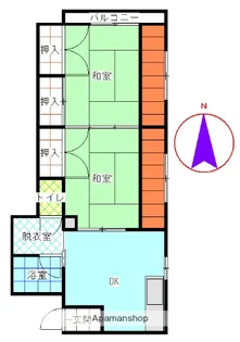 第八ゆりコーポ【5号室】の間取り